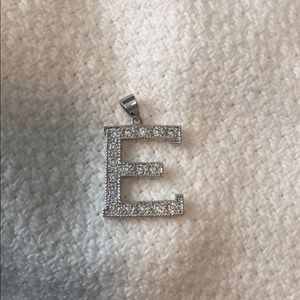 Letter E necklace pendant